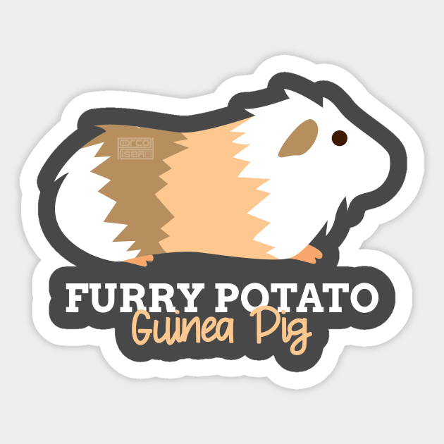 Funny Animal Name Meme Furry Potato GUINEA PIG Sticker by porcodiseno